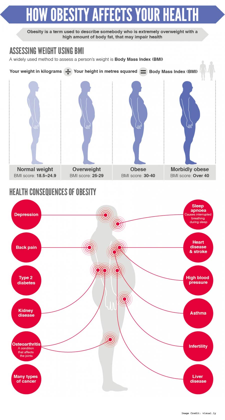 Obesity Affects health info