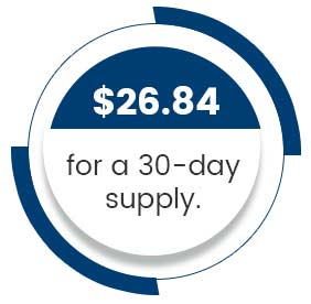 $26.84 for a 30-day Supply