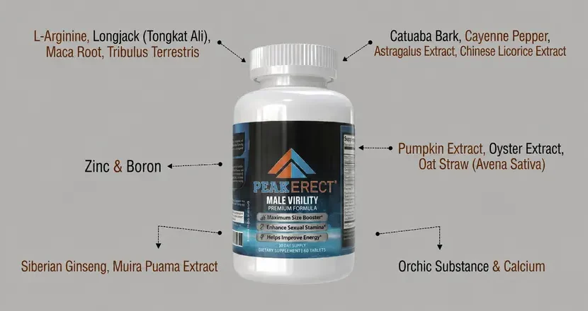 PeakErect Ingredients Review: What’s Inside This Male Enhancement Formula?
